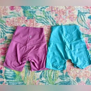Lululemon 4 in Bike shorts Size 0 Bundle